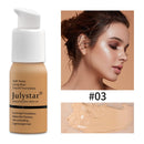 Base Líquida Julystar Efeito Matte | Alta Cobertura e Longa Duração