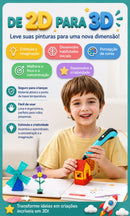Caneta 3D Infantil Power
